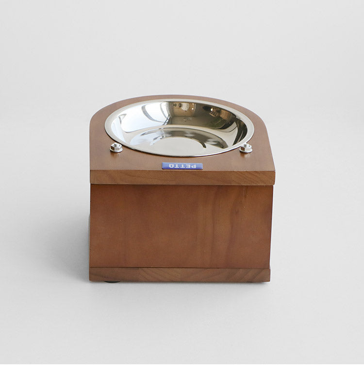 フードボウル 完成品 幅18cm 高さ12cm ステンレス Mサイズ 壁面固定 犬猫兼用 ペット用食器 ペット用品 エサ台 犬用 猫用 首の負担軽減(代引不可)