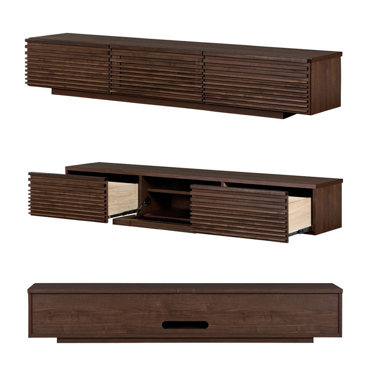 テレビ台 国産 幅200cm ローボード ロータイプ 格子 引き出し フラップ扉 大容量 木製 和風 オーク 無垢ルーパー 高級感 新生活 引っ越し 模様替え(代引不可)