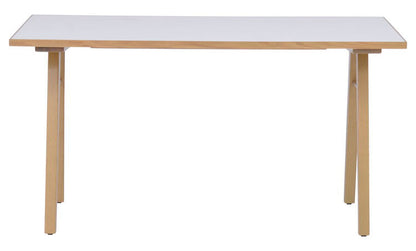 ダイニングテーブル 幅135cm A脚 お手入れ簡単 北欧風 木製 おしゃれ 傷に強い 汚れに強い メラミン天板 高耐久性 耐水性 耐熱性(代引不可)