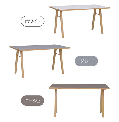 ダイニングテーブル 幅135cm A脚 お手入れ簡単 北欧風 木製 おしゃれ 傷に強い 汚れに強い メラミン天板 高耐久性 耐水性 耐熱性(代引不可)