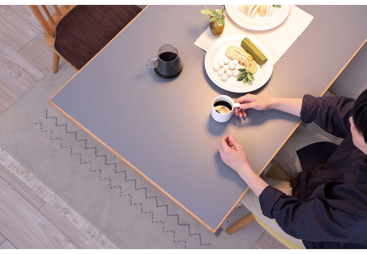 ダイニングテーブル 幅150cm C脚 お手入れ簡単 北欧風 木製 おしゃれ 傷に強い 汚れに強い メラミン天板 高耐久性 耐水性 耐熱性(代引不可)