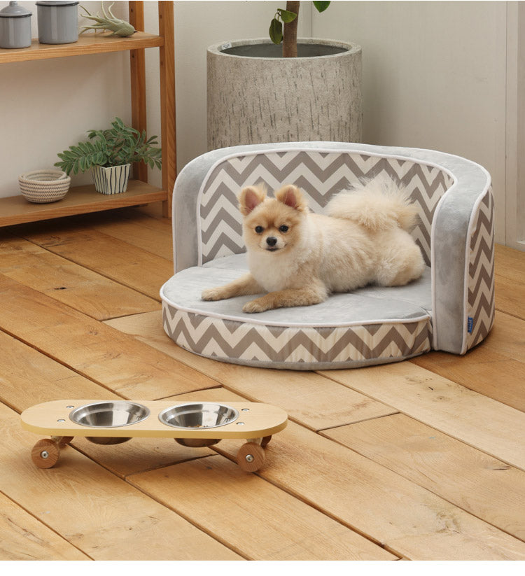 フードボウル 完成品 幅45cm Sサイズ ペット用食器 ペット用品 エサ皿 食器台 フードスタンド 食事台 食器台 ご飯台 エサ台 えさ台 食器スタンド 犬用 猫用 ペット用 スケートボード(代引不可)