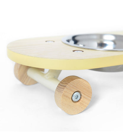 フードボウル 完成品 幅45cm Sサイズ ペット用食器 ペット用品 エサ皿 食器台 フードスタンド 食事台 食器台 ご飯台 エサ台 えさ台 食器スタンド 犬用 猫用 ペット用 スケートボード(代引不可)