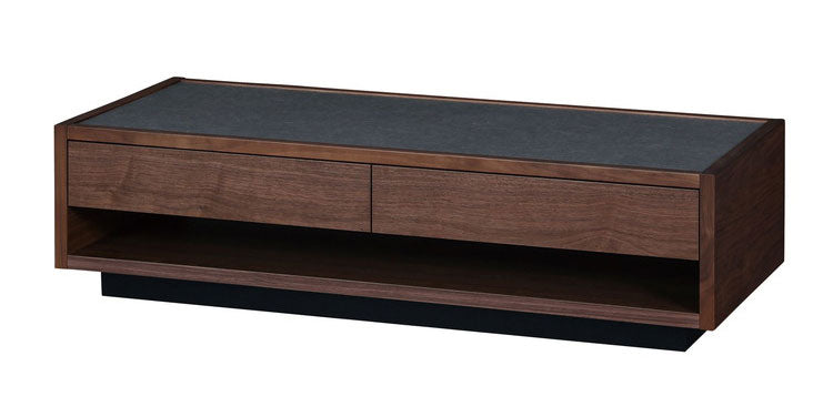 センターテーブル 国産 幅120cm メラミン素材 防汚 耐熱 傷に強い お手入れ簡単 引き出し 収納 オープン収納 和風 日本 模様替え 引っ越し 新生活(代引不可)