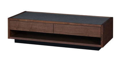 センターテーブル 国産 幅120cm メラミン素材 防汚 耐熱 傷に強い お手入れ簡単 引き出し 収納 オープン収納 和風 日本 模様替え 引っ越し 新生活(代引不可)