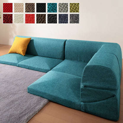 日本製 ローソファ コーナー ソファ Freshka カバーリング l字 3人掛け 2人掛け 国産 おしゃれ ソファセット 北欧 IMONIA(代引不可)