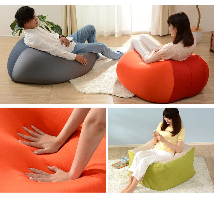 ビーズクッション 日本製 幅69.5 奥行き72.5 四角 特大 和楽 クッション ビーズ おしゃれ かわいい 北欧 カバー 洗えるカバー 国産 韓国(代引不可)