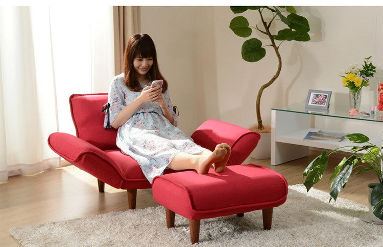 1人用カウチソファ+オットマン 日本製 1人掛け リクライニング ソファとオットマンセット インテリア ロー ソファー ローソファー カウチソファー リクライニング コンパクト 組み合わせ かわいい(代引不可)