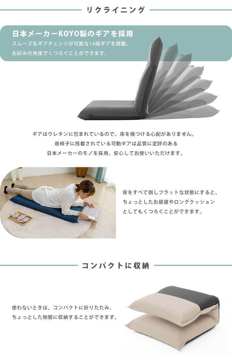 日本製 シンプル ハイバック座椅子 A1116 チェア チェアー フロアチェア 一人掛け 1人掛け 座椅子 ハイバック パーソナルチェア リクライニングチェア おしゃれ シンプル かわいい おしゃれ 北欧(代引不可)