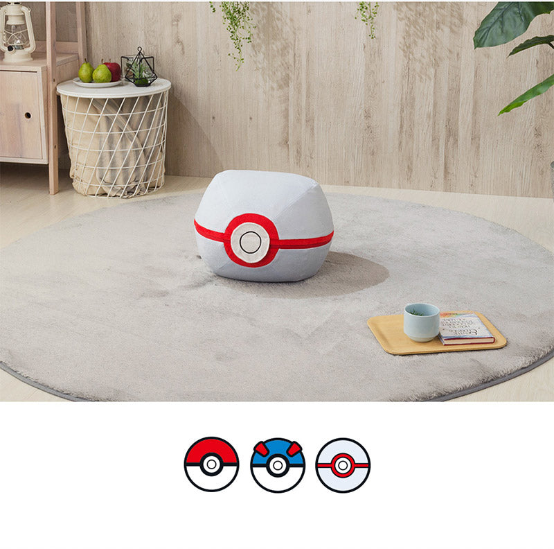 日本製 ポケモン Pokemon モンスターボール オットマン ビーズソファ ビーズオットマン 一人掛け ビーズクッション 肘付き(代引不可)