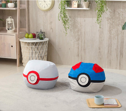 日本製 ポケモン Pokemon モンスターボール オットマン ビーズソファ ビーズオットマン 一人掛け ビーズクッション 肘付き(代引不可)