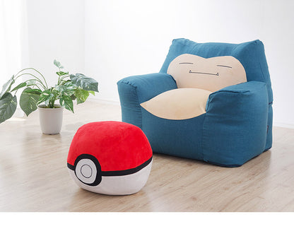 日本製 ポケモン Pokemon モンスターボール オットマン ビーズソファ ビーズオットマン 一人掛け ビーズクッション 肘付き(代引不可)