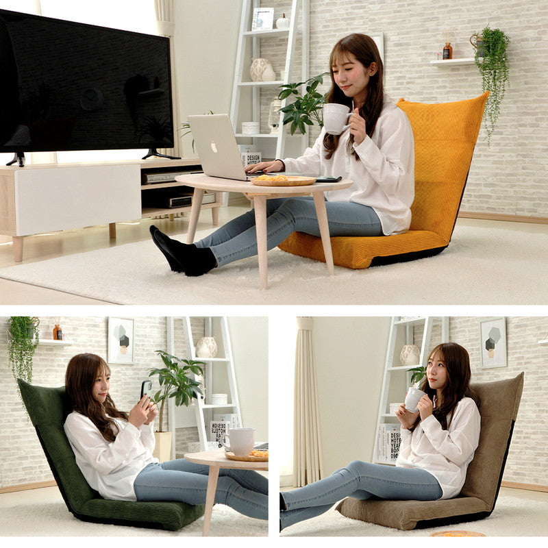 日本製 ヴィンテージ ハイバック 座椅子 コーデュロイ 1人掛け 一人掛け コンパクト ウレタン おしゃれ リクライニング 背もたれ ローチェア チェア 国産(代引不可)