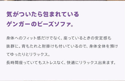 日本製 ポケモン ゲンガー ビーズ ソファ ビーズソファ ソファ 一人掛け カウチソファ ビーズクッション ポケットモンスター Pokemon 国産(代引不可)