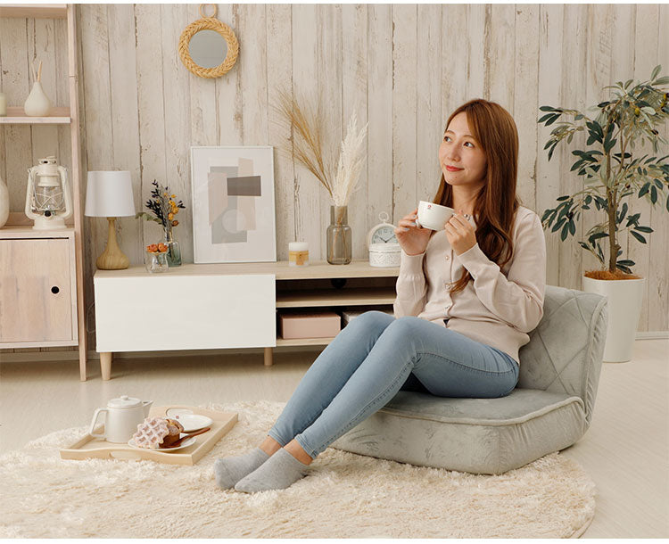 座椅子 女子 ロータイプ 1人掛け 日本製 ソファ ローソファー フロアソファ おしゃれ かわいい インテリア エレガント ロースタイル 一人暮らし 女性 二人掛け 1P コンパクト 大人かわいい リラックス(代引不可)