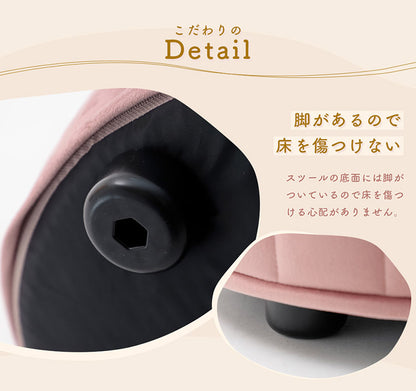 スツール サイドテーブル 日本製 ソファ 椅子 チェア くすみカラー ベロア キルト オットマン 上品 高級感 大人かわいい おしゃれ ワンルーム 一人暮らし コンパクト 安定 座り心地(代引不可)