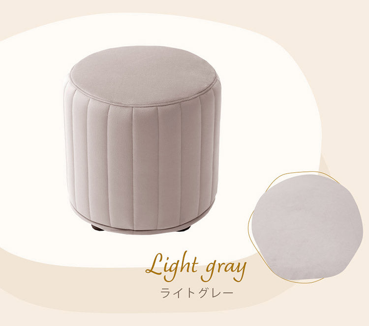 スツール サイドテーブル 日本製 ソファ 椅子 チェア くすみカラー ベロア キルト オットマン 上品 高級感 大人かわいい おしゃれ ワンルーム 一人暮らし コンパクト 安定 座り心地(代引不可)