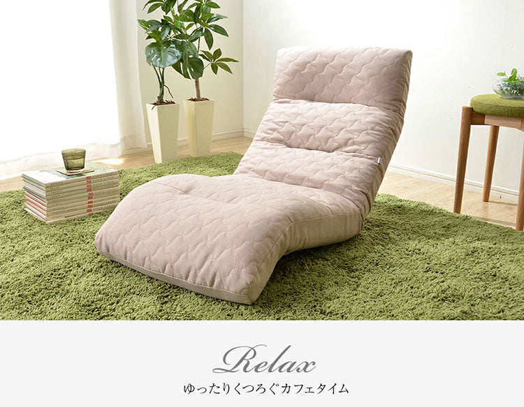 座椅子 選べる14種類 42段階リクライニング ハイバック 日本製 テレワーク 腰痛 コンパクト 姿勢 腰 寝れる 首 作業 デスク 仕事 ローソファー 1人掛け 一人暮らし(代引不可)