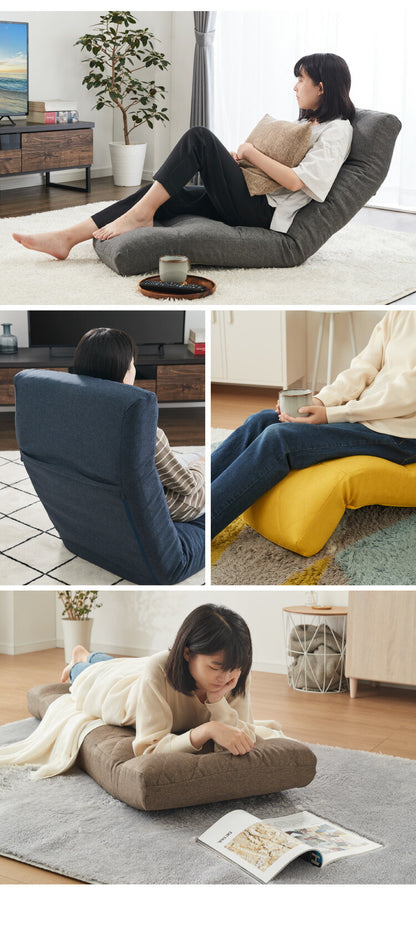 座椅子 日本製 42段階リクライニング 体圧分散 腰痛対策 おしゃれ 北欧 シンプル 折りたたみ可能 省スペース 一人暮らし 新生活 1人掛け 一人掛け 1人用 チェア リクライニングチェア(代引不可)