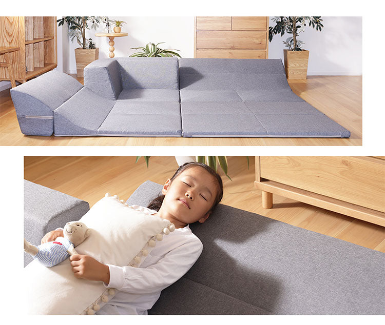 ローソファ4点セット 2人掛け マット コーナー 日本製 組み替え自在 プレイマット リクライニング 国産 ソファ リビング ダイニング インテリア 北欧 かわいい おしゃれ 家族 ファミリー(代引不可)