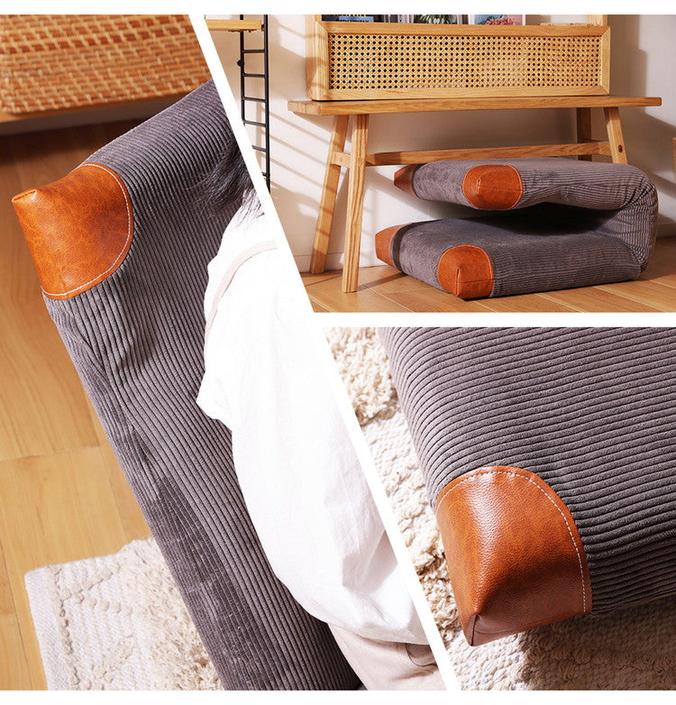 座椅子 ヴィンテージ コーデュロイ 日本製 PVC 合成皮革 ハイバック リクライニング 北欧 インテリア かわいい おしゃれ 座いす 国産 ウレタン コンパクト 収納 疲れにくい リラックス 昼寝(代引不可)