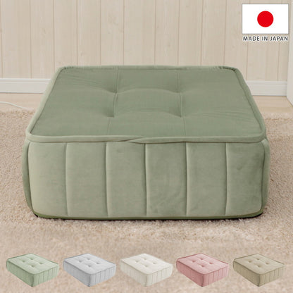 クッション フロアクッション ベロア 縦キルト ソファ 座面 ローソファ 組み合わせ レイアウト 自由 上品 高級感 おしゃれ 大人女子 かわいい シンプル インテリア 女の子 北欧 チェア(代引不可)