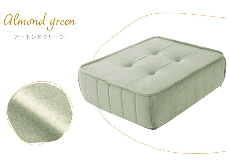 クッション フロアクッション ベロア 縦キルト ソファ 座面 ローソファ 組み合わせ レイアウト 自由 上品 高級感 おしゃれ 大人女子 かわいい シンプル インテリア 女の子 北欧 チェア(代引不可)