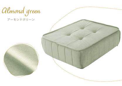 クッション フロアクッション ベロア 縦キルト ソファ 座面 ローソファ 組み合わせ レイアウト 自由 上品 高級感 おしゃれ 大人女子 かわいい シンプル インテリア 女の子 北欧 チェア(代引不可)