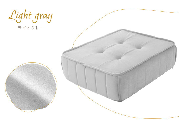 クッション フロアクッション ベロア 縦キルト ソファ 座面 ローソファ 組み合わせ レイアウト 自由 上品 高級感 おしゃれ 大人女子 かわいい シンプル インテリア 女の子 北欧 チェア(代引不可)