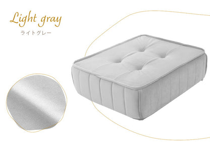 クッション フロアクッション ベロア 縦キルト ソファ 座面 ローソファ 組み合わせ レイアウト 自由 上品 高級感 おしゃれ 大人女子 かわいい シンプル インテリア 女の子 北欧 チェア(代引不可)