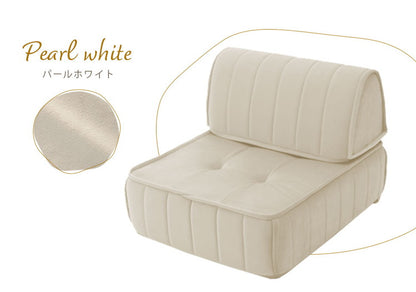 クッション フロアクッション バッククッション セット ベロア 縦キルト ソファ ローソファ 組み合わせ 上品 高級感 おしゃれ 大人女子 かわいい シンプル 女の子 北欧 インテリア フロアソファ(代引不可)