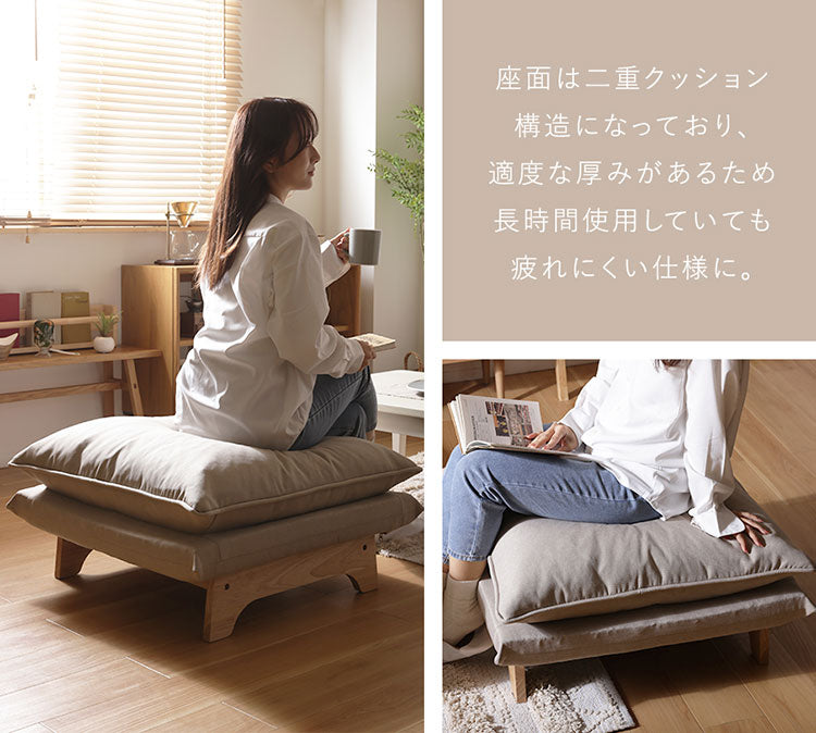 オットマン クッション付き 日本製 座面高30cm 木脚 天然木 1人掛け ワイドサイズ おしゃれ フットレスト コーデュロイ ダリアン ダブルクッション ソファ 椅子 a1427 73×72×46cm リビング ソファー(代引不可)