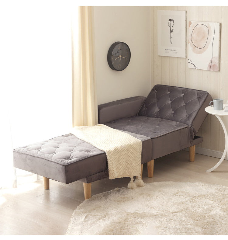 ソファ コンパクト リクライニング ローソファ ベロア調 キルティング 肘有 肘無 ベッドスタイル ワンルーム 一人暮らし おしゃれ かわいい レイアウト自由 ソファ ソファー ベロア(代引不可)