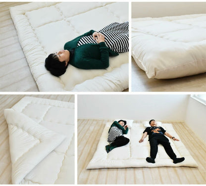 日本製 防ダニ 大きな敷き布団 ファミリーサイズ 240×200cm 敷布団 敷ふとん しき布団 抗菌防臭わた 帝人 マイティトップ使用(代引不可)