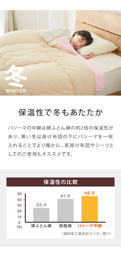 【パシーマ限定プレゼント中】パシーマ セット キルトケット&パットシーツ シングル 敷きパッド シーツ ガーゼケット 肌布団 ふとん 夏掛け 綿 洗える ベッドパッド 日本製 ベッドシーツ