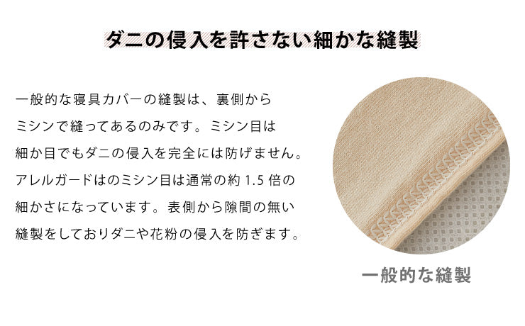 アレルガード ボックスシーツ ワイドダブル 150×200×30cm 防ダニ 高密度生地使用 洗える ベッドシーツ ボックスカバー(代引不可)【送料