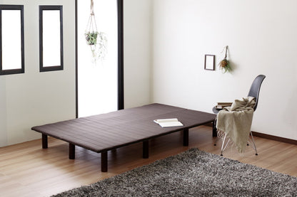 フレームのみ ベッド シングル S すのこ構造 巻きすのこ ベッドフレーム 脚付きベッド ロール式 簡単 組立て Leqffy Bitter/レクフィビター ボトムベッド(代引不可)