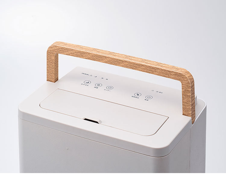 WOOD STYLE コンプレッサー除湿器 タンク1.7L コンパクト 持ち手 ハンドル 移動 キャスター 木目 おしゃれ タイマー 湿度設定 チャイルドロック 減灯 節電 省エネ スリーアップ THREEUP DH-T2630
