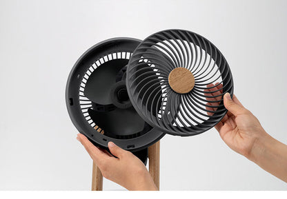 WOOD STYLE 3D スイングサーキュレーター360 送風 スリーアップ 3段階切替 空気循環 扇風機 木目 おしゃれ デザイン かわいい インテリア 家電 シンプル CF-T2307 THREEUP