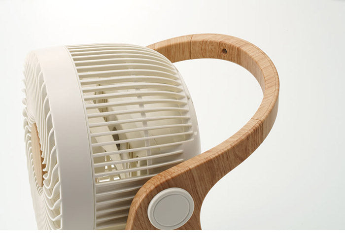 WOOD STYLE 節電センサー付DCサーキュレーター CF-T2314 アイボリー グレー グレージュ 空気循環 扇風機 木目 おしゃれ デザイン かわいい インテリア 家電 シンプル スリーアップ THREEUP