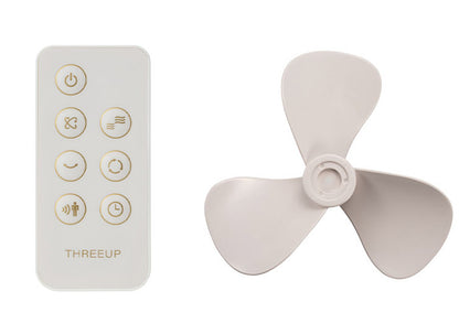 節電センサー付 DC サーキュレーター 360 3Dスイング スリーアップ 空気循環 扇風機 おしゃれ デザイン かわいい インテリア 家電 シンプル THREEUP