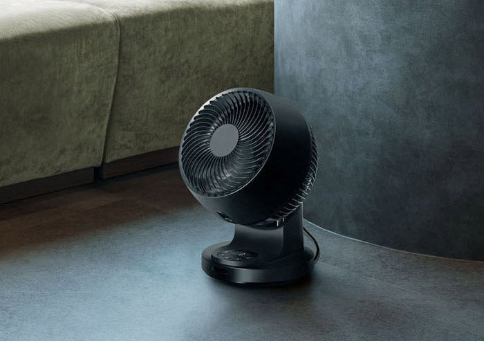 DCターボ サーキュレーター 液晶付 ホワイト ブラック CF-T2359 空気循環 扇風機 おしゃれ デザイン かわいい シンプル スリーアップ THREEUP