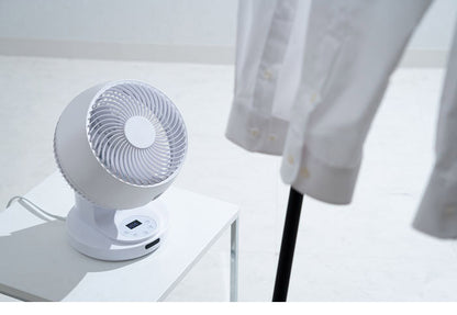 DCターボ サーキュレーター 液晶付 ホワイト ブラック CF-T2359 空気循環 扇風機 おしゃれ デザイン かわいい シンプル スリーアップ THREEUP