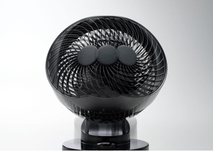 THREEUP 首振り機能付サーキュレーター AC 左右60度 自動 上下90度 14畳程度 ホワイト ブラック ガード分解 CF-T2490 首振り サーキュレーター 左右首振り コンパクト 小型 水洗い 送風