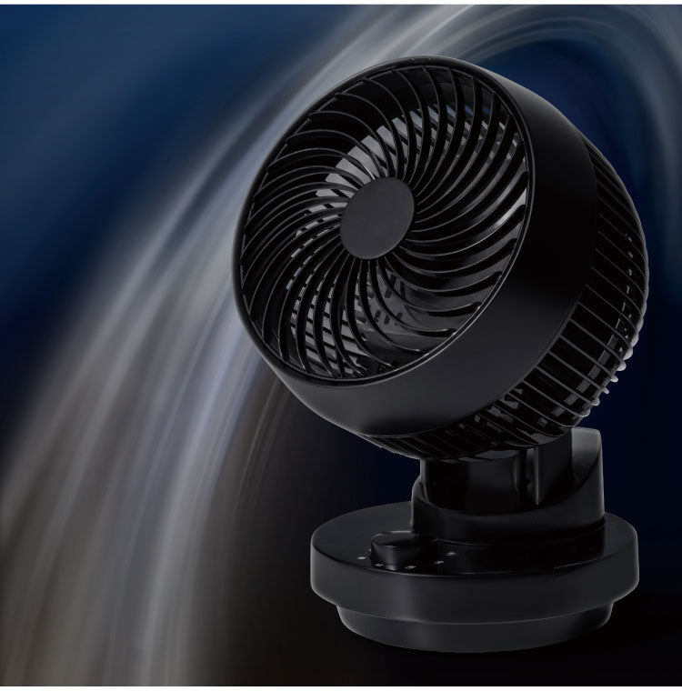 THREEUP 首振り機能付サーキュレーター AC 左右60度 自動 上下90度 14畳程度 ホワイト ブラック ガード分解 CF-T2490 首振り サーキュレーター 左右首振り コンパクト 小型 水洗い 送風