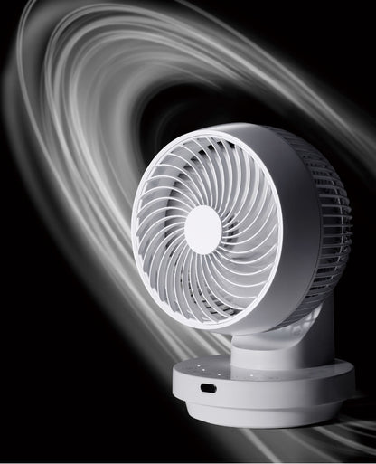 THREEUP 多機能3Dスイングターボサーキュレーター360 AC 360度 左右60度 自動 16畳程度 ホワイト ガード分解 リモコン付き CF-T2492 サーキュレーター コンパクト 小型 水洗い 送風 送風機