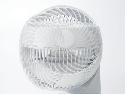 THREEUP 多機能3Dスイングターボサーキュレーター360 AC 360度 左右60度 自動 16畳程度 ホワイト ガード分解 リモコン付き CF-T2492 サーキュレーター コンパクト 小型 水洗い 送風 送風機