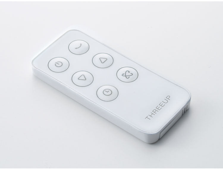 THREEUP 多機能3Dスイングターボサーキュレーター360 AC 360度 左右60度 自動 16畳程度 ホワイト ガード分解 リモコン付き CF-T2492 サーキュレーター コンパクト 小型 水洗い 送風 送風機