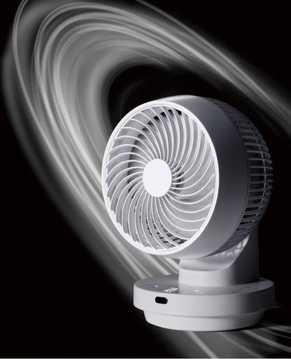 THREEUP 多機能3DスイングDCターボサーキュレーター360 DC 360度 左右60度 自動 18畳程度 ホワイト ブラック ガード分解 衣類乾燥モード メモリー 減灯機能 リモコン付き CF-T2493 サーキュレーター