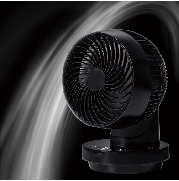 THREEUP 多機能3DスイングDCターボサーキュレーター360 DC 360度 左右60度 自動 18畳程度 ホワイト ブラック ガード分解 衣類乾燥モード メモリー 減灯機能 リモコン付き CF-T2493 サーキュレーター